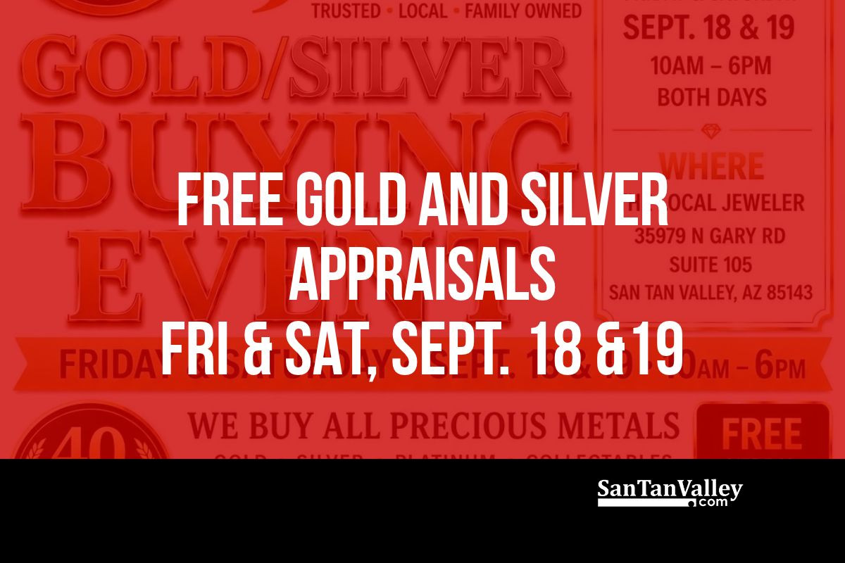 Free Appraisals as The Local Jeweler Buys Gold and Silver